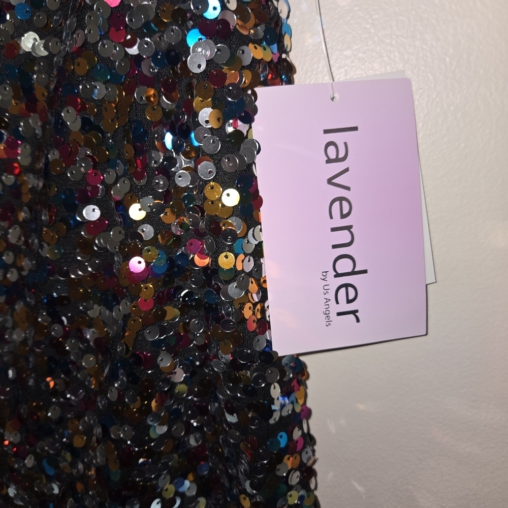 Us Angels Multicolor Sequin Kids Dress - Picture 4 of 9